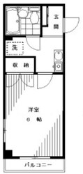 クレセントユニ二子新地の物件間取画像